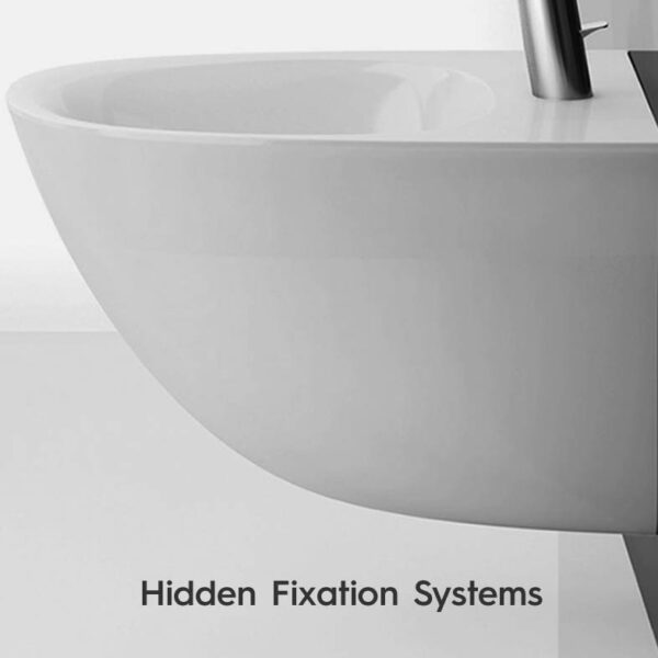 Vaso bidet e coprivaso a pavimento in Ceramica RAK modello DES - immagine 5